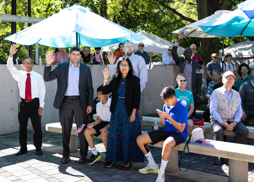 New citizens at Naturalization Ceremony at One World Day 2025