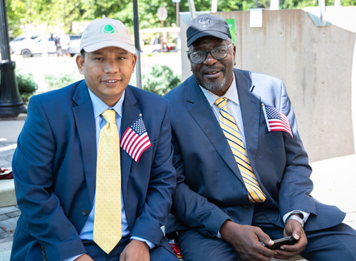 New citizens at Naturalization Ceremony at One World Day 2025
