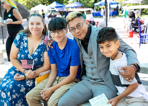 New citizens at Naturalization Ceremony at One World Day 2025