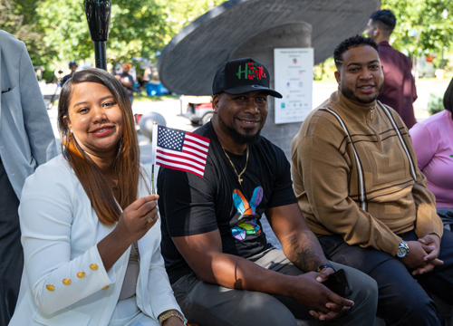 New citizens at Naturalization Ceremony at One World Day 2025