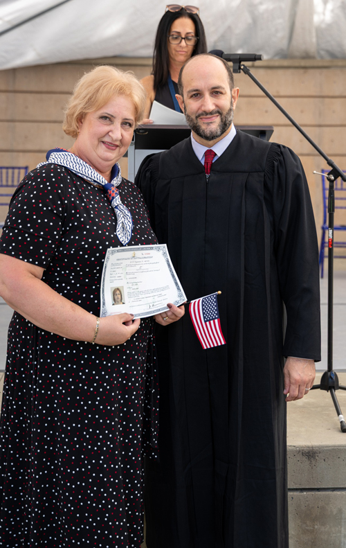 New citizens at Naturalization Ceremony at One World Day 2025