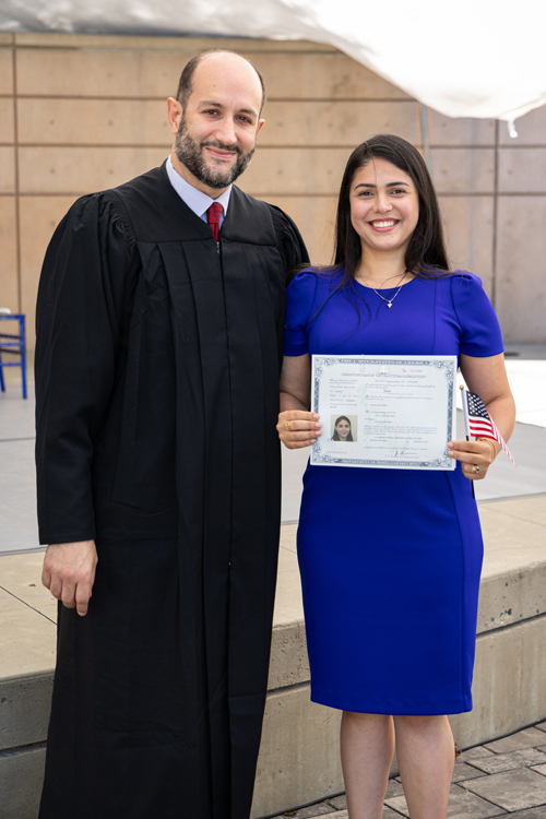 New citizens at Naturalization Ceremony at One World Day 2025