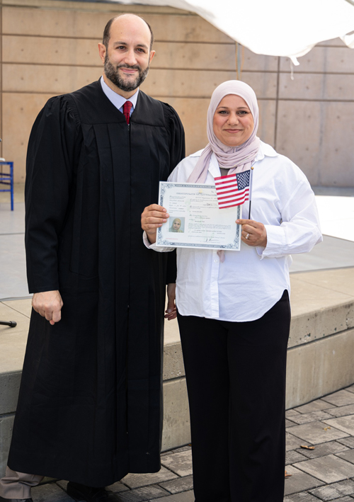 New citizens at Naturalization Ceremony at One World Day 2025