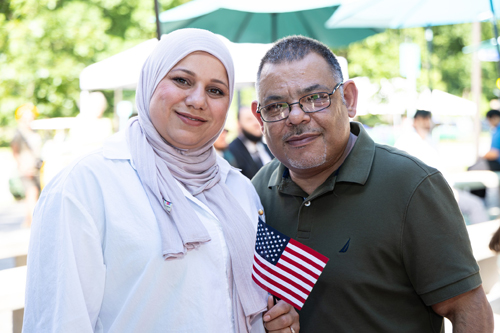 New citizens at Naturalization Ceremony at One World Day 2025