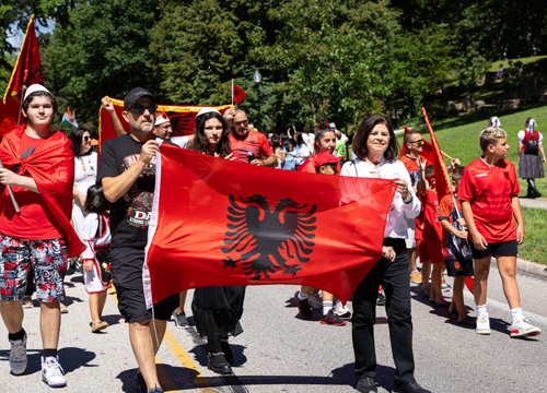 Albanian Garden in the 2025 Parade of Flags