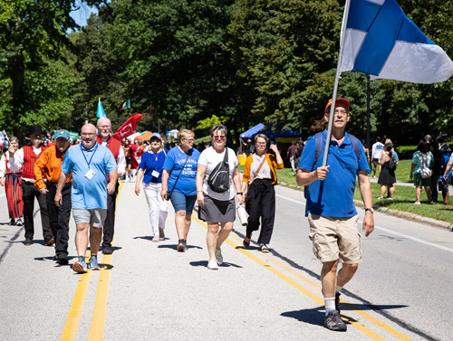 Finnish Cultural Garden in Parade of Flags on One World Day