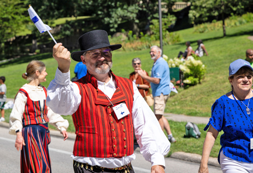 Finnish Cultural Garden in Parade of Flags on One World Day
