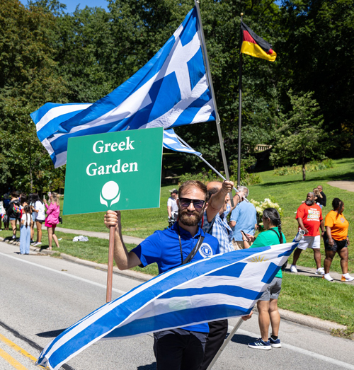 Greek Cultural Garden in Parade of Flags at One World Day 2025