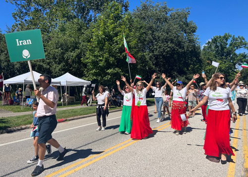 Iranian community in Parade of Flags on One World Day 2025