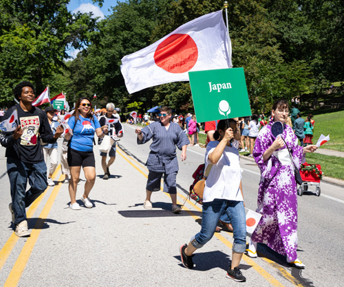 Japanese community in the Parade of Flags on One World Day 2025