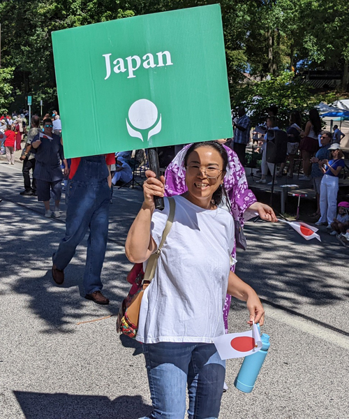 Japanese community in the Parade of Flags on One World Day 2025