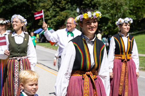 Latvian Cultural Garden in Parade of Flags on One World Day 2025