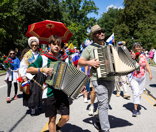 Slovenian Cultural Garden in Parade of Flags at One World Day 2025