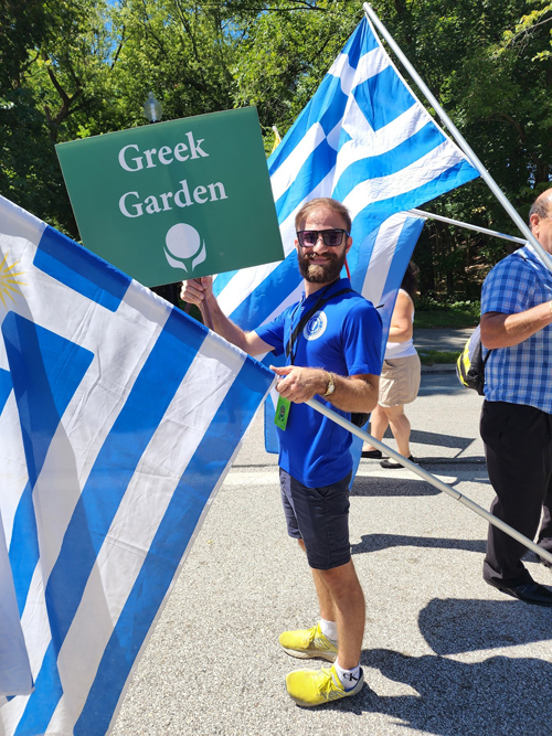 Greek Cultural Garden in Parade of Flags at One World Day 2025