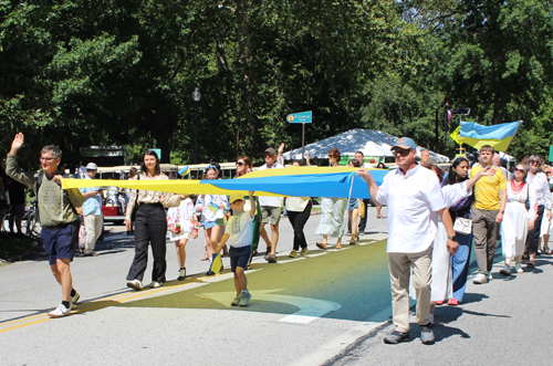 Ukrainian Cultural Garden in Parade of Flags at One World Day 2025