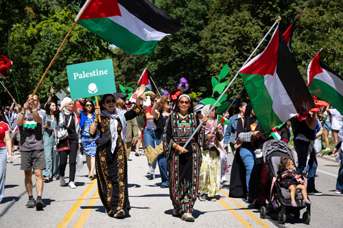 Cleveland Palestinian Garden in the Parade of Flags at One World Day