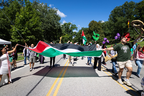 Cleveland Palestinian Garden in the Parade of Flags at One World Day