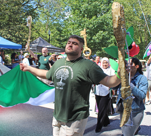 Cleveland Palestinian Garden in the Parade of Flags at One World Day