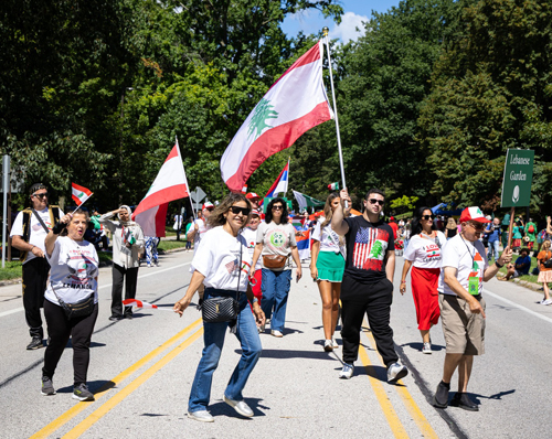 Lebanese Cultural Garden in Parade of Flags on One World Day 2025
