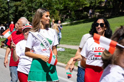 Lebanese Cultural Garden in Parade of Flags on One World Day 2025