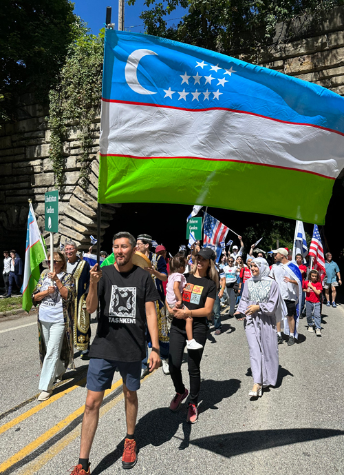 Uzbek Cultural Garden in the Parade of Flags on One World Day 2025