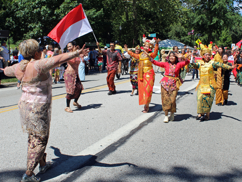 Indonesian Community in Parade of Flags at 2025 One World Day in Cleveland