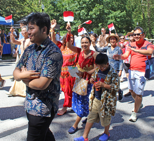 Indonesian Community in Parade of Flags at 2025 One World Day in Cleveland