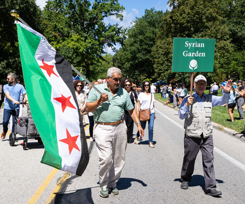 Syrian Cultural Garden in the Parade of Flags on One World Day 2025