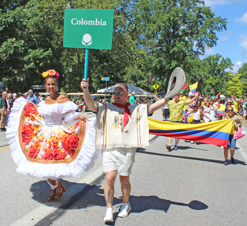 Colombia Cultural Garden in Parade of Flags at One World Day 2025