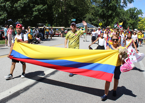 Colombia Cultural Garden in Parade of Flags at One World Day 2025