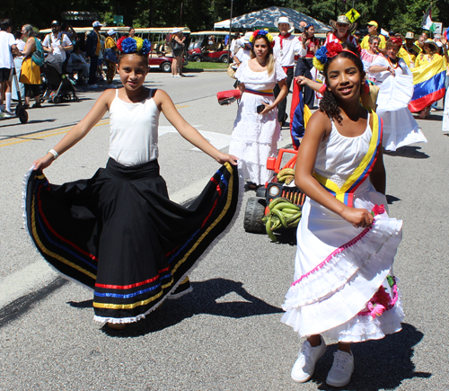 Colombia Cultural Garden in Parade of Flags at One World Day 2025