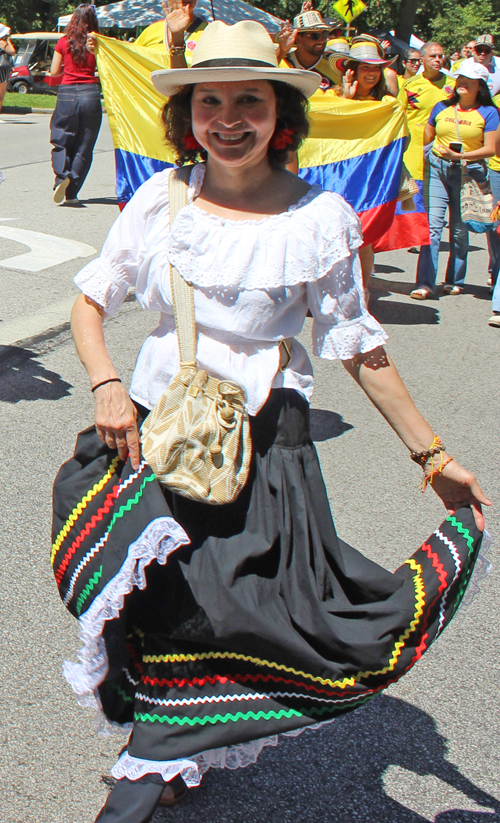 Colombia Cultural Garden in Parade of Flags at One World Day 2025
