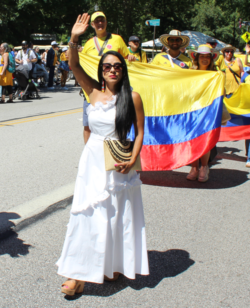 Colombia Cultural Garden in Parade of Flags at One World Day 2025