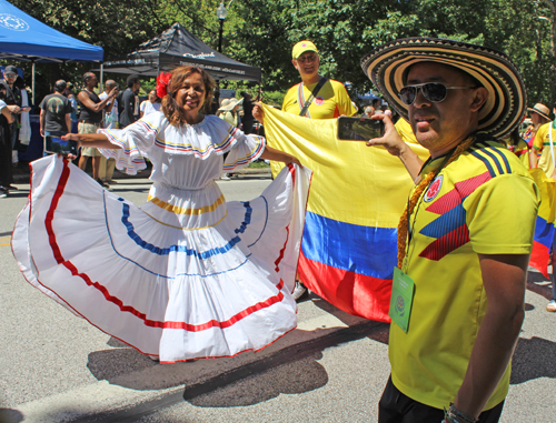 Colombia Cultural Garden in Parade of Flags at One World Day 2025