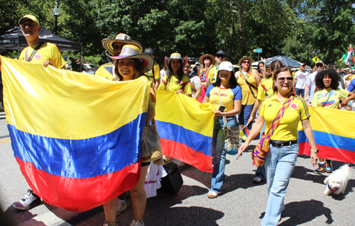 Colombia Cultural Garden in Parade of Flags at One World Day 2025