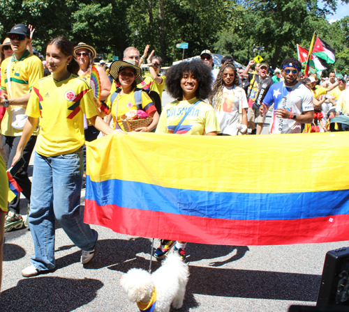 Colombia Cultural Garden in Parade of Flags at One World Day 2025
