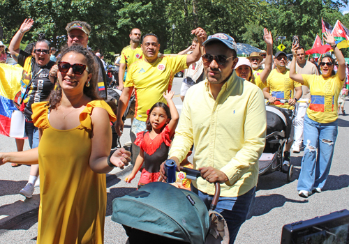 Colombia Cultural Garden in Parade of Flags at One World Day 2025