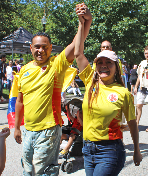 Colombia Cultural Garden in Parade of Flags at One World Day 2025
