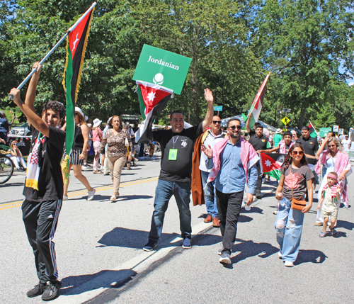 Jordan Community in Parade of Flags at at One World Day
