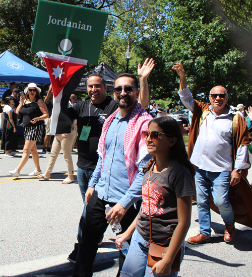 Jordan Community in Parade of Flags at at One World Day