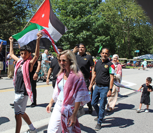Jordan Community in Parade of Flags at at One World Day