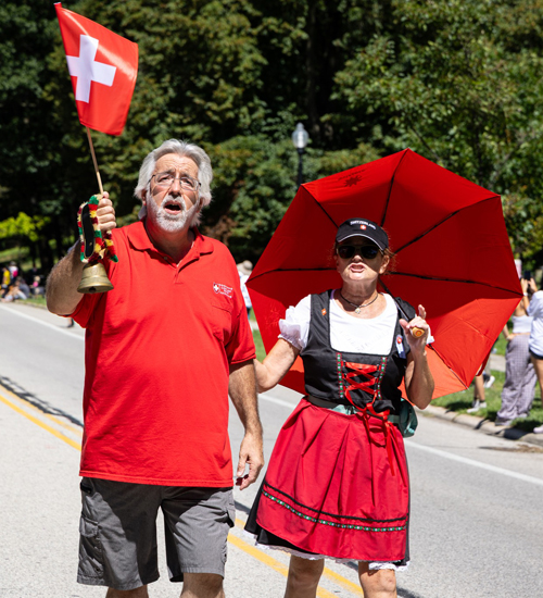 Swiss community in the Parade of Flags on One World Day