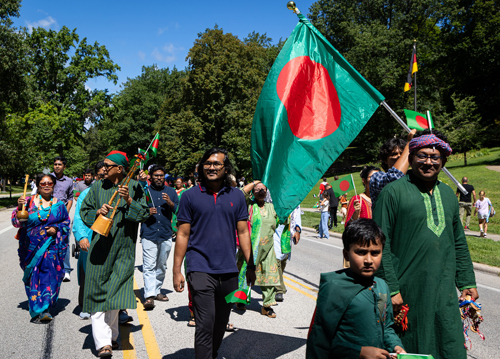 Bangladesh community in Parade of Flags on One World Day 2025