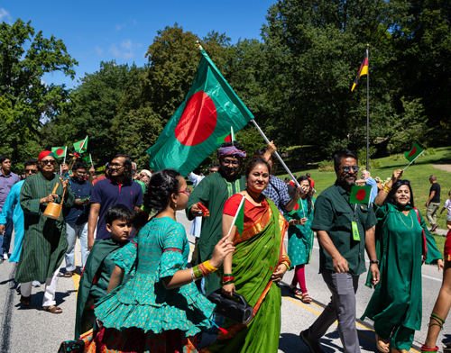 Bangladesh community in Parade of Flags on One World Day 2025