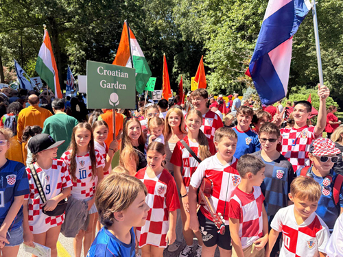 Croatian Cultural Garden in Parade of Flags on One World Day