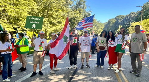Lebanese Cultural Garden in Parade of Flags on One World Day 2025