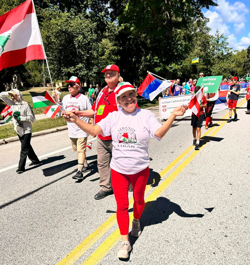 Lebanese Cultural Garden in Parade of Flags on One World Day 2025