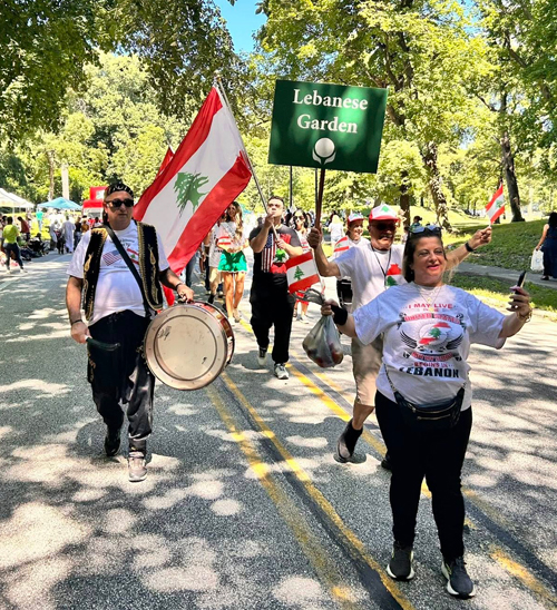 Lebanese Cultural Garden in Parade of Flags on One World Day 2025