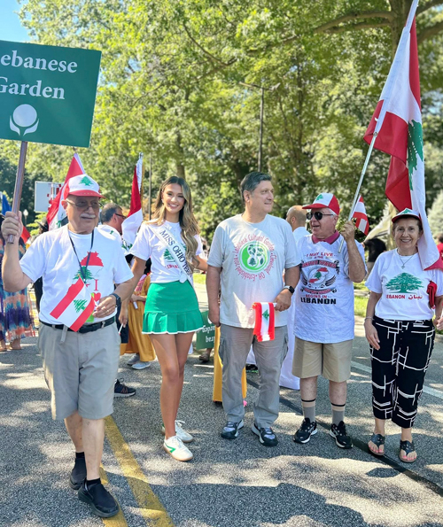 Lebanese Cultural Garden in Parade of Flags on One World Day 2025