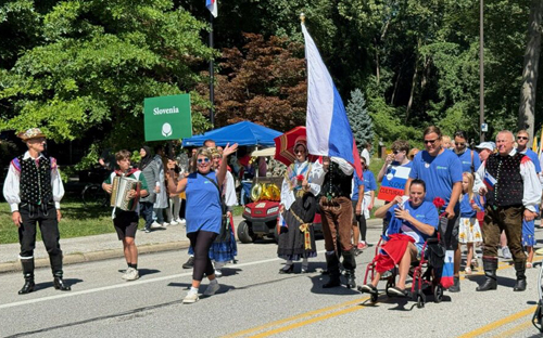 Slovenian Cultural Garden in Parade of Flags at One World Day 2025